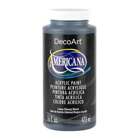 DecoArt Americana 16 fl. oz Acrylic Paint Lamp Black