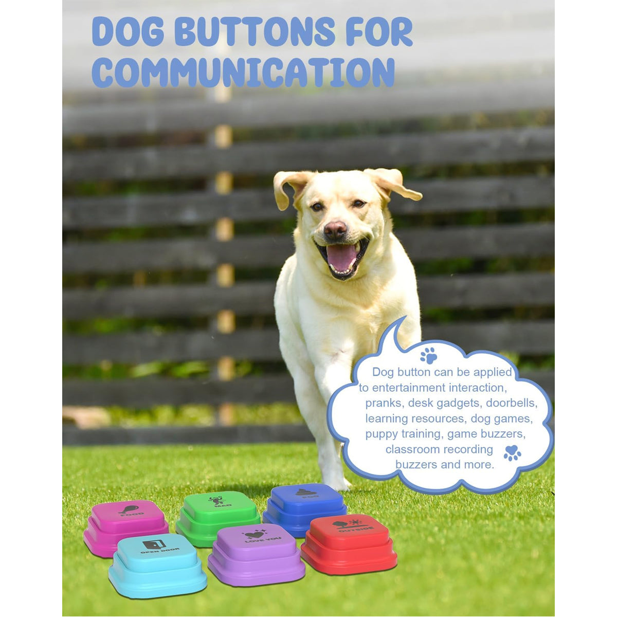 Dog Buttons for Communication Starter Pack