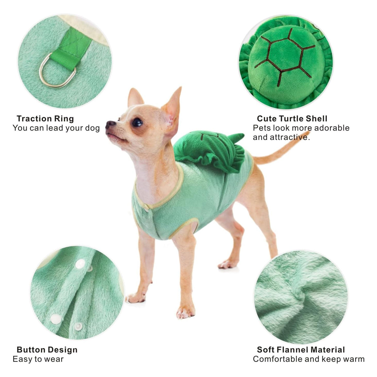 Dog Costume Turtle Pet Cat Halloween Tortoise Costumes Funny Cosplay Outfit Christmas