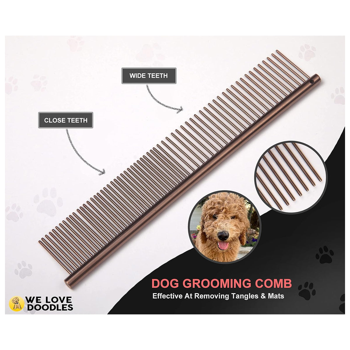 Goldendoodle Grooming Scissors Kit: Professional Grade Steel Tools for Doodles, Poodles & More - Includes Straight, Curved, and Thinning Shears - 4-Piece Set