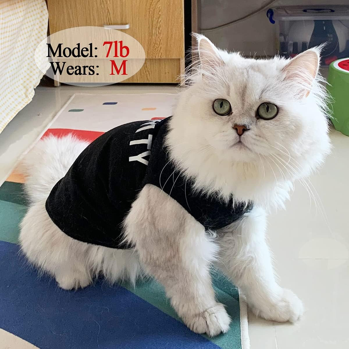 Dog Shirts Security Cat Apparel Costumes for Cosplay，Breathable Pet T-Shirts