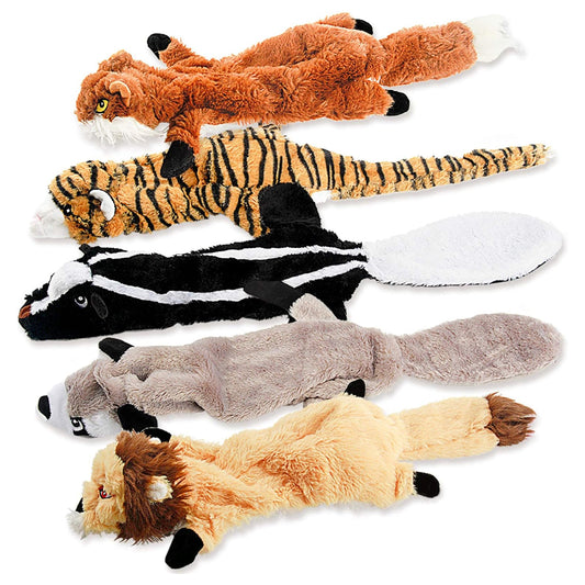 No-Stuffing Dog Squeak Toys: Plush Chew Toy for Small, Medium, and Large Breed Chewers