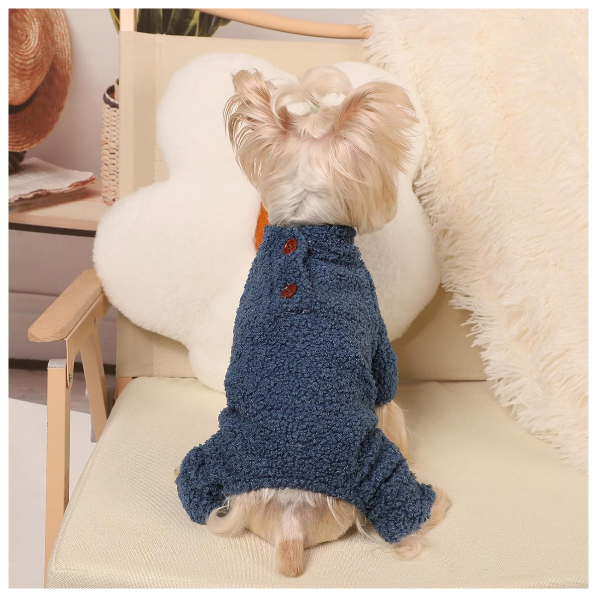 Dog Sweaters for Small Dogs Winter Small Dog Sweater Jumpsuits Fleece Warm Dog Clothes Dog Pajamas Pet Clothing