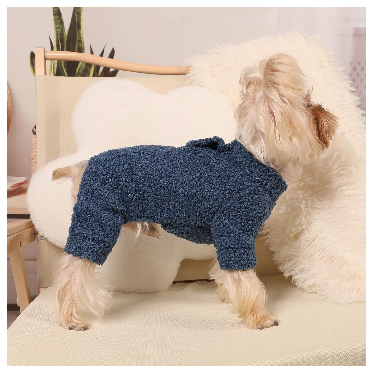 Dog Sweaters for Small Dogs Winter Small Dog Sweater Jumpsuits Fleece Warm Dog Clothes Dog Pajamas Pet Clothing