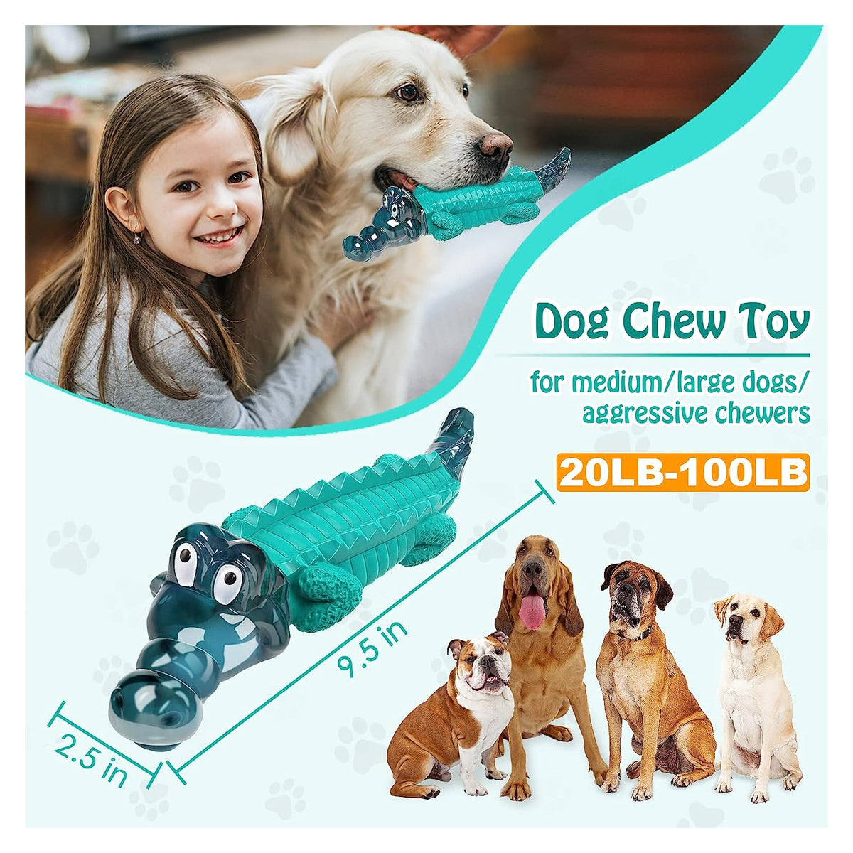 Dog Toys for Aggressive Chewers/Dog Toys for Large Dogs/Tough Dog Toys/Large Dog Toys