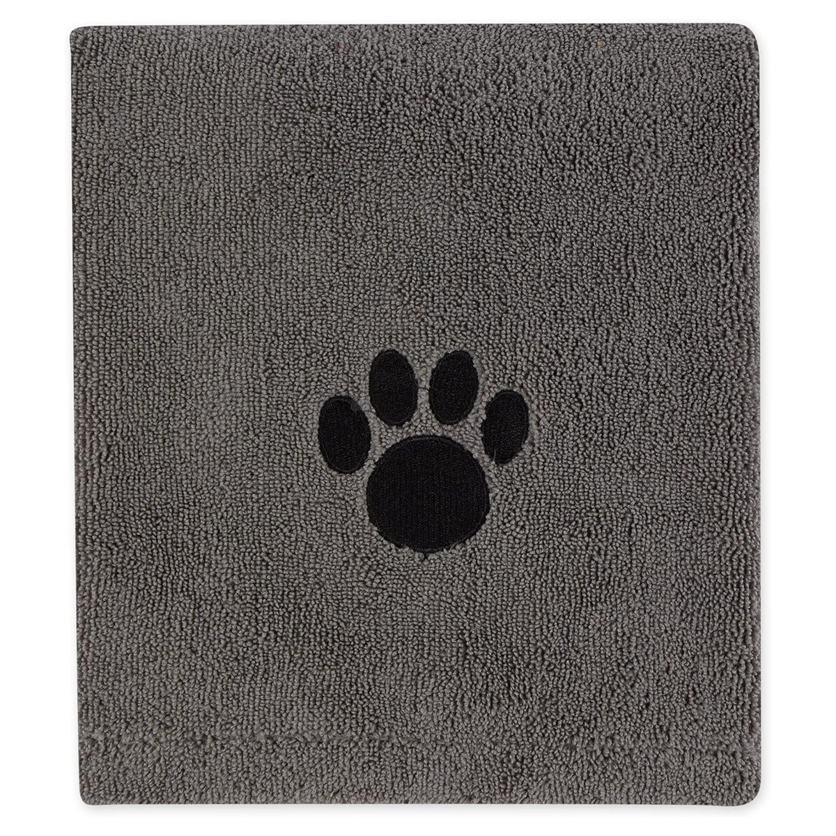 Pet Grooming Towel Collection Absorbent Microfiber X-Large, 41x23.5", Embroidered Black