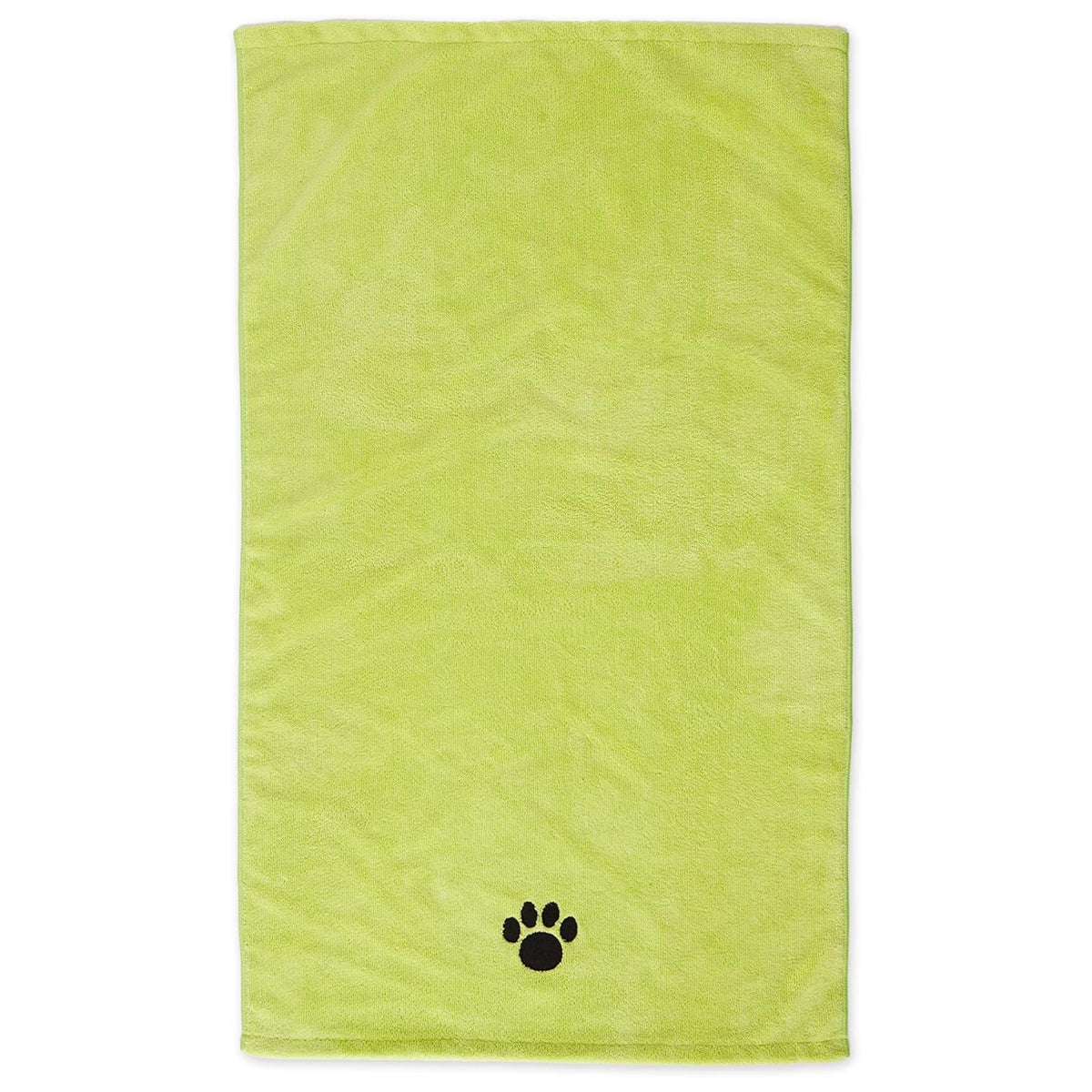 Pet Grooming Towel Collection Absorbent Microfiber X-Large, 41x23.5", Embroidered Black