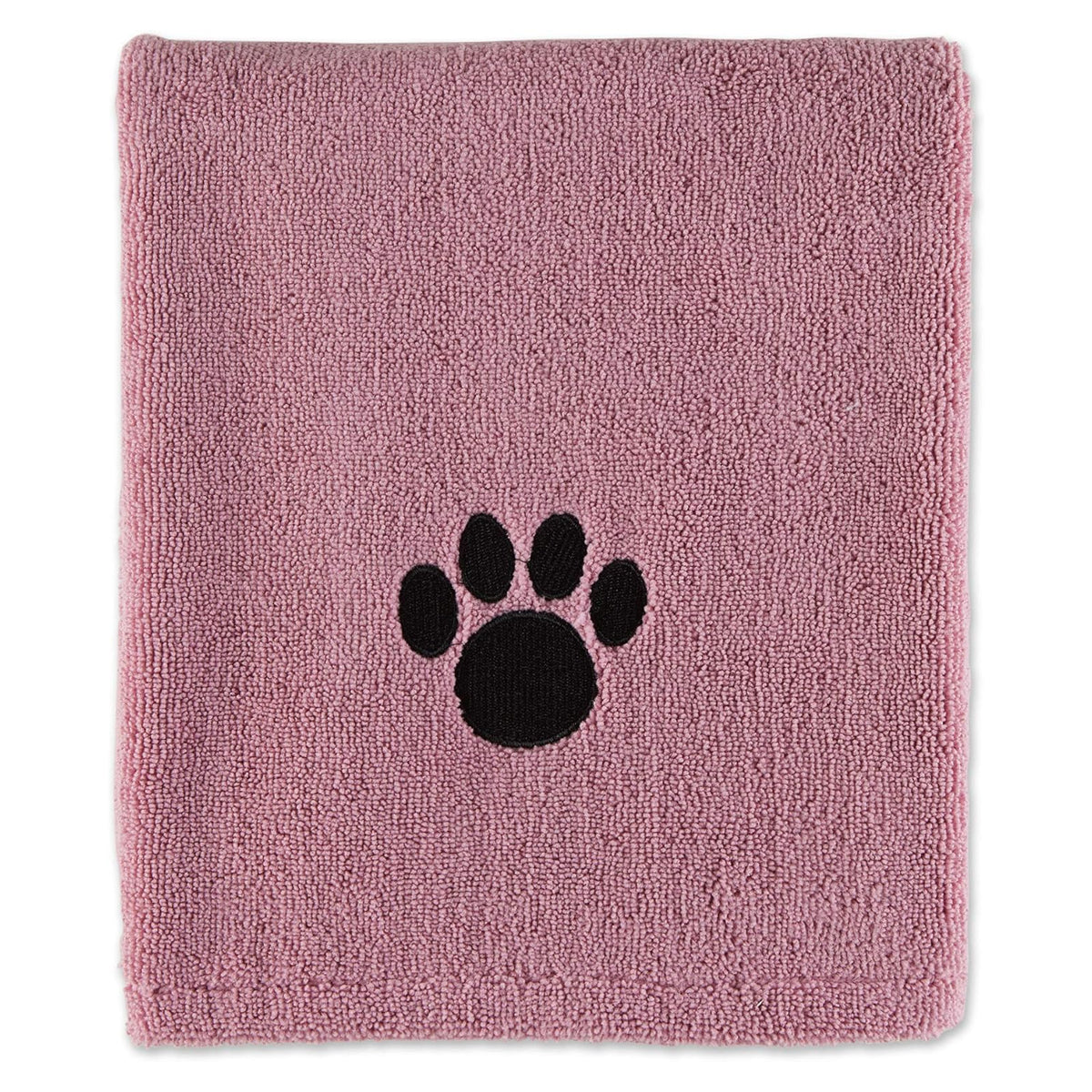 Pet Grooming Towel Collection Absorbent Microfiber X-Large, 41x23.5", Embroidered Black