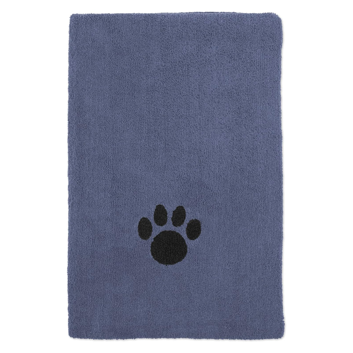 Pet Grooming Towel Collection Absorbent Microfiber X-Large, 41x23.5", Embroidered Black