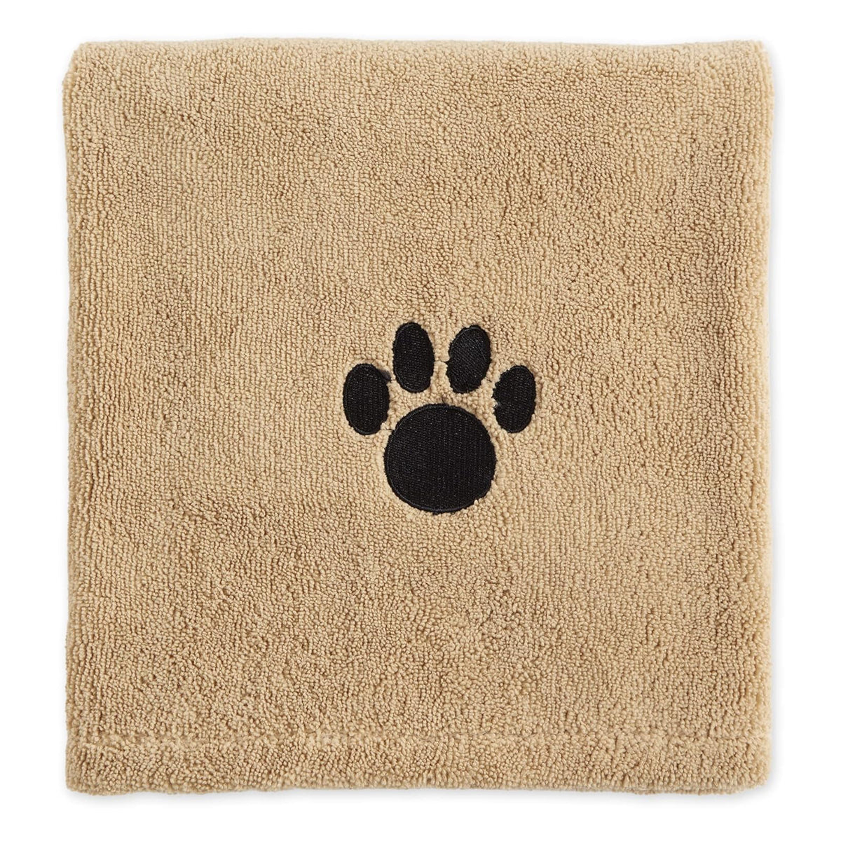 Pet Grooming Towel Collection Absorbent Microfiber X-Large, 41x23.5", Embroidered Black