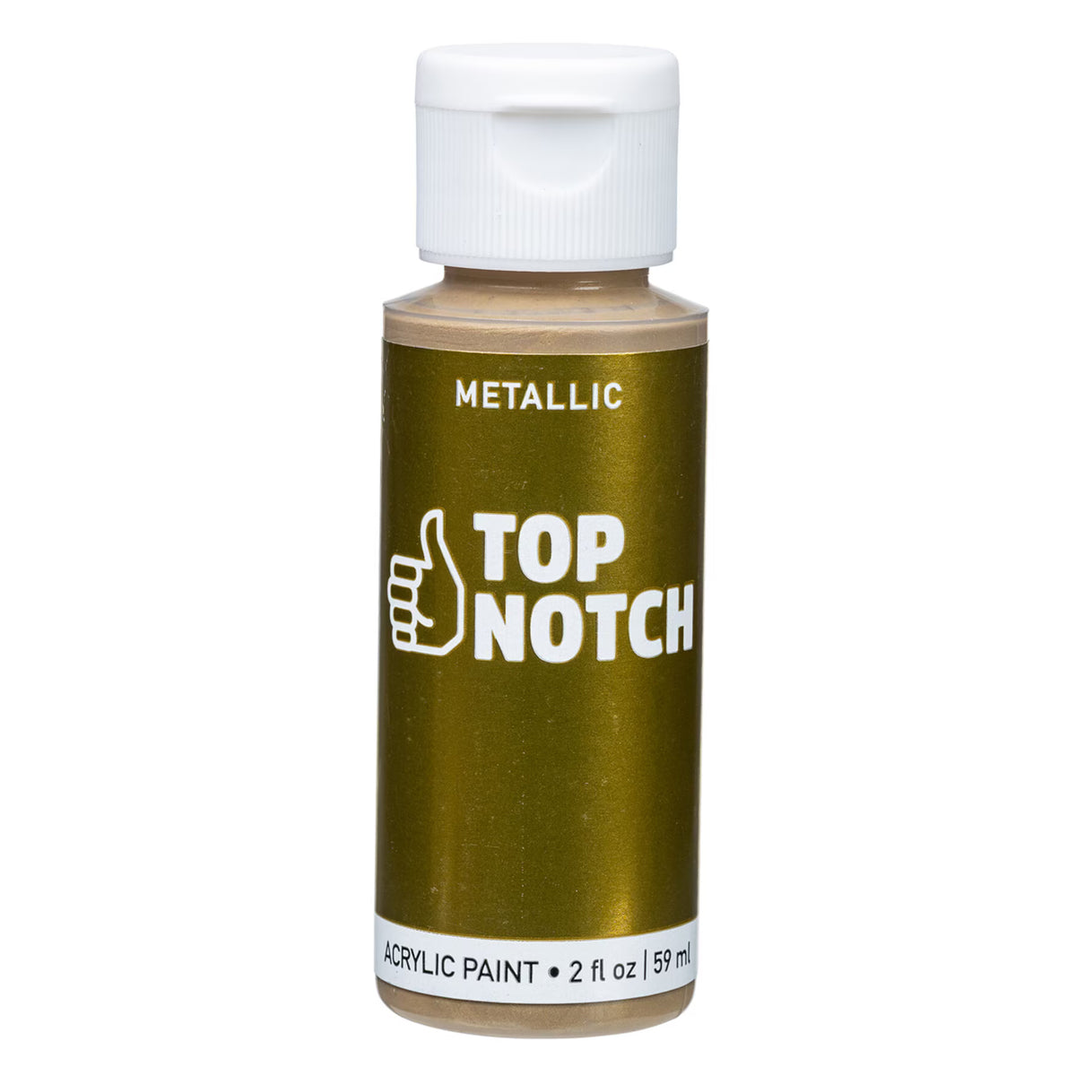 2oz Gold Metallic Acrylic Craft Paint by Top Notch