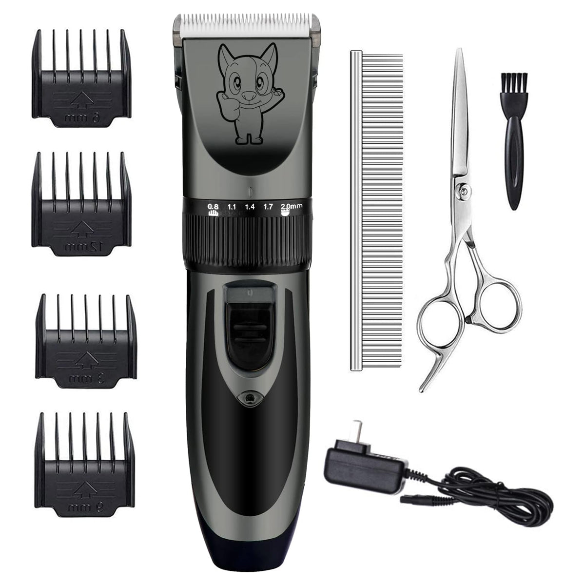 Dog Grooming Kit Clippers, Low Noise, Electric Quiet, Rechargeable