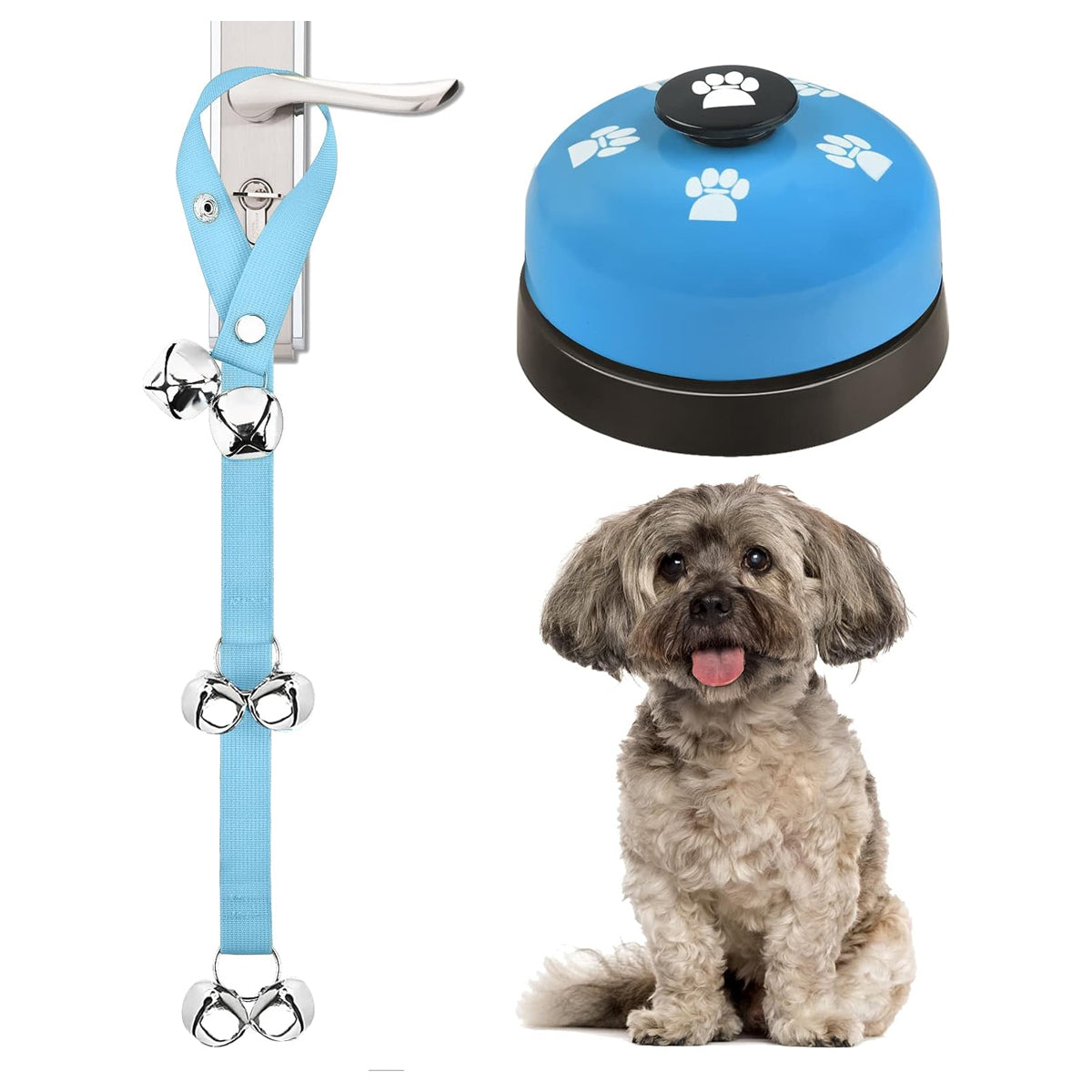 2 Pack Dog Doorbells, Pet Training Bells for Go Outside Potty Training