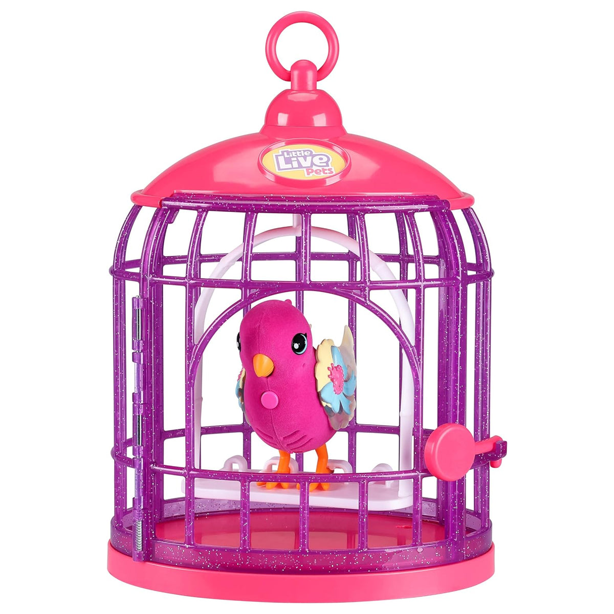 Lil' Bird & Bird Cage, New Light Up Wings with 20 + Sounds, and Reacts to Touch