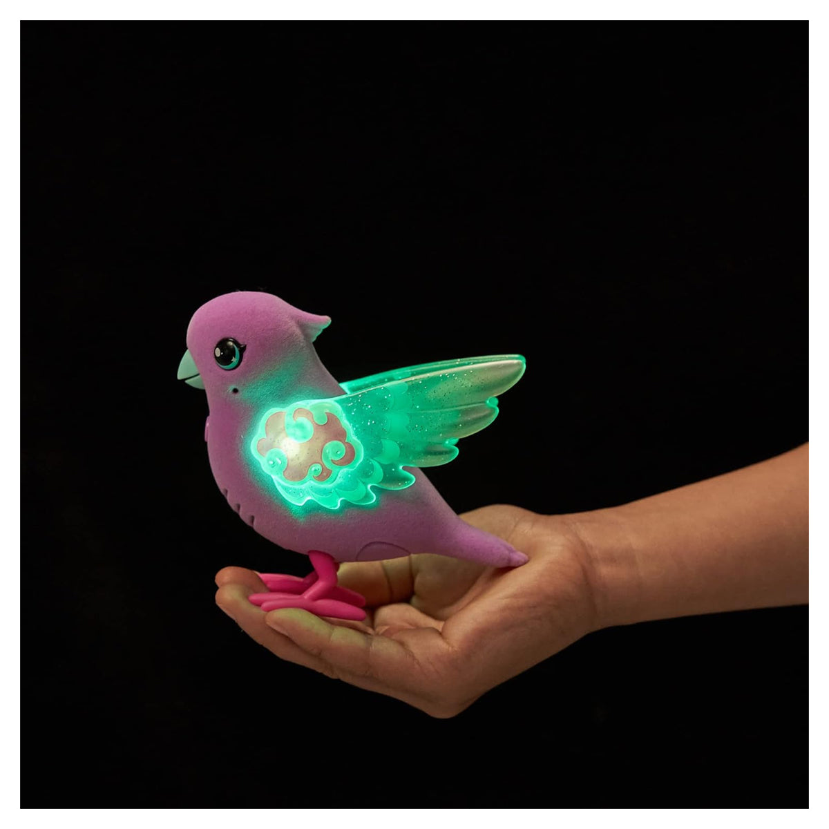 Lil' Bird & Bird Cage, New Light Up Wings with 20 + Sounds, and Reacts to Touch