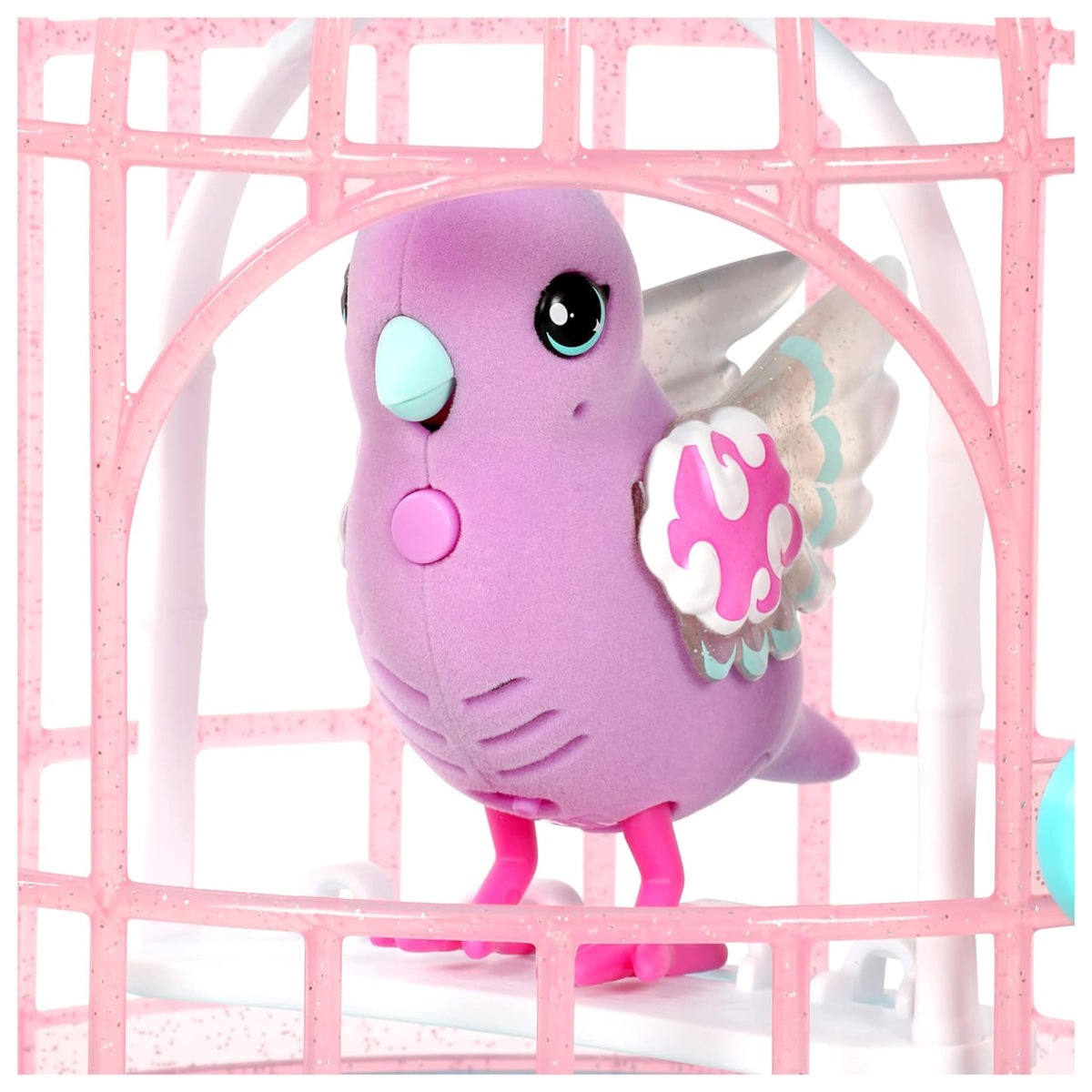 Lil' Bird & Bird Cage, New Light Up Wings with 20 + Sounds, and Reacts to Touch