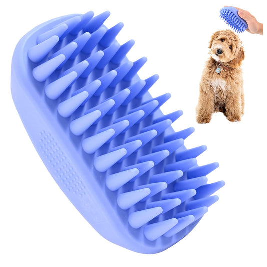 Pet Rubber Bath Brush: Ideal for Shower Scrubbing and Soothing Massage