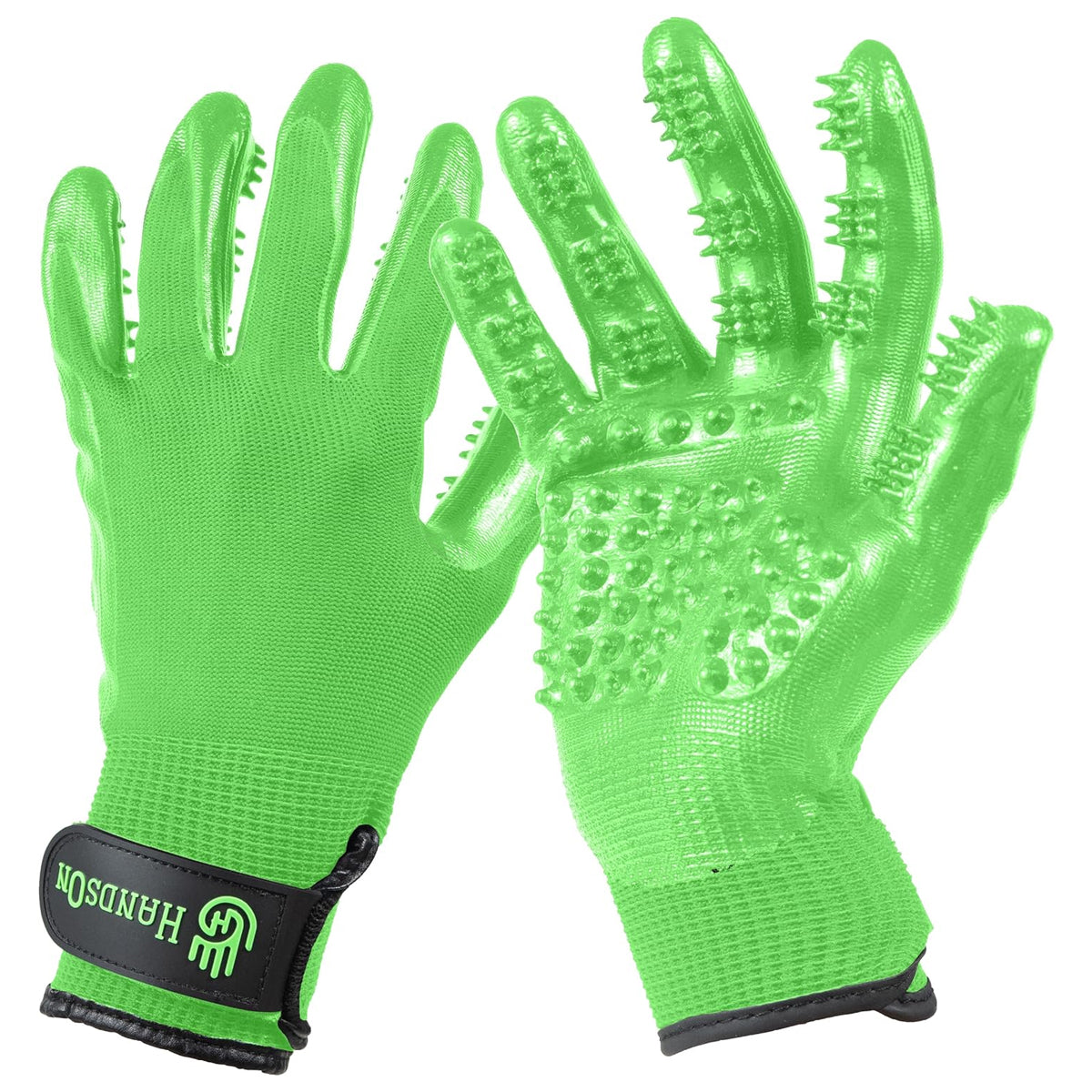 Pet Grooming Gloves: #1 Ranked and Award-Winning for Shedding, Bathing, and Hair Removal - Featuring a Patented Design