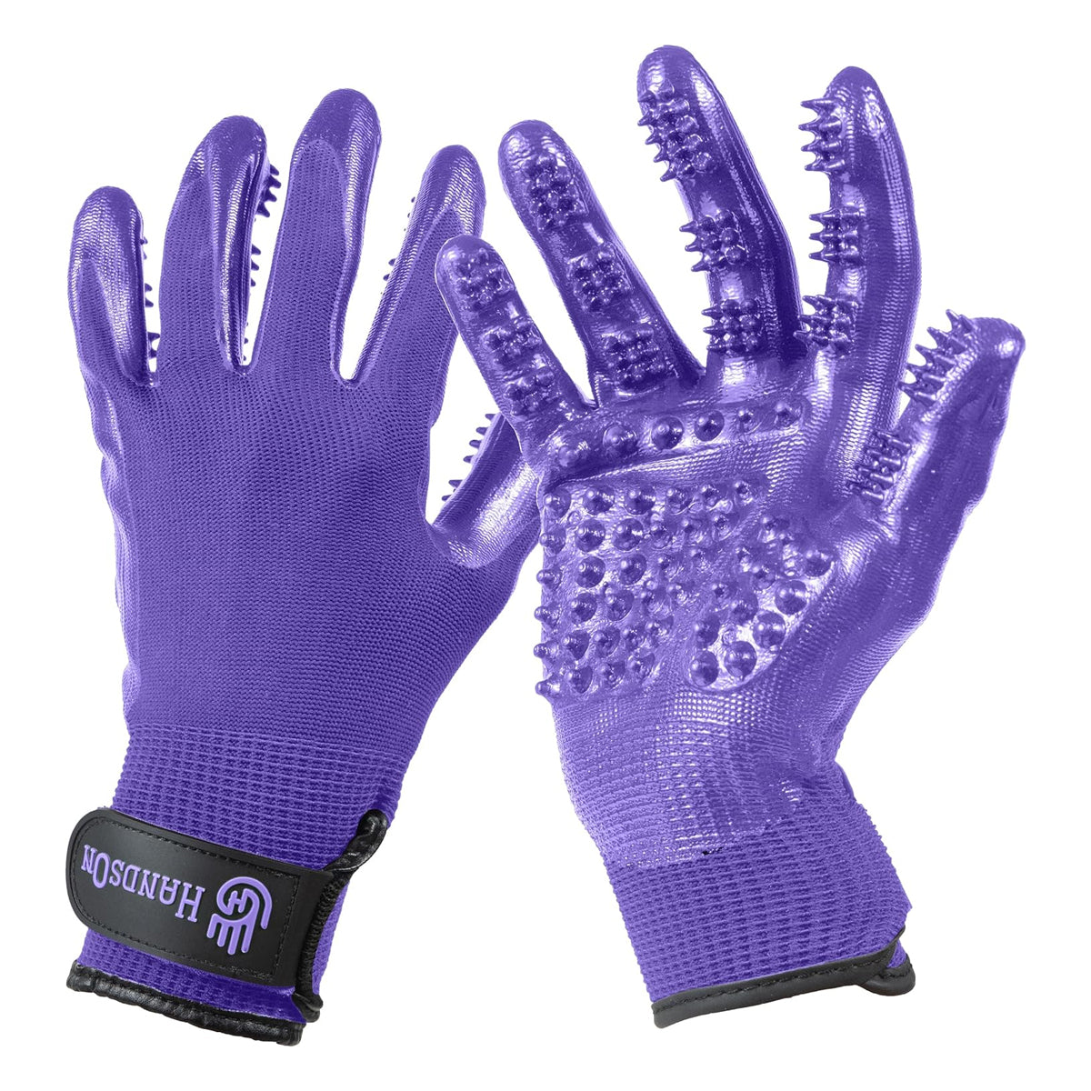 Pet Grooming Gloves: #1 Ranked and Award-Winning for Shedding, Bathing, and Hair Removal - Featuring a Patented Design