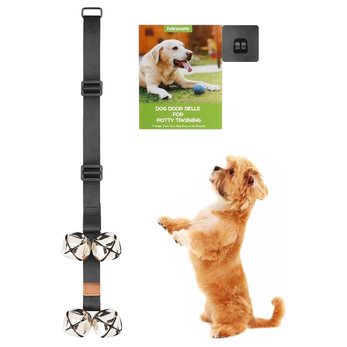 Dog Doorbells for Potty Training Dog Puppy Door Bells with 7 Extra