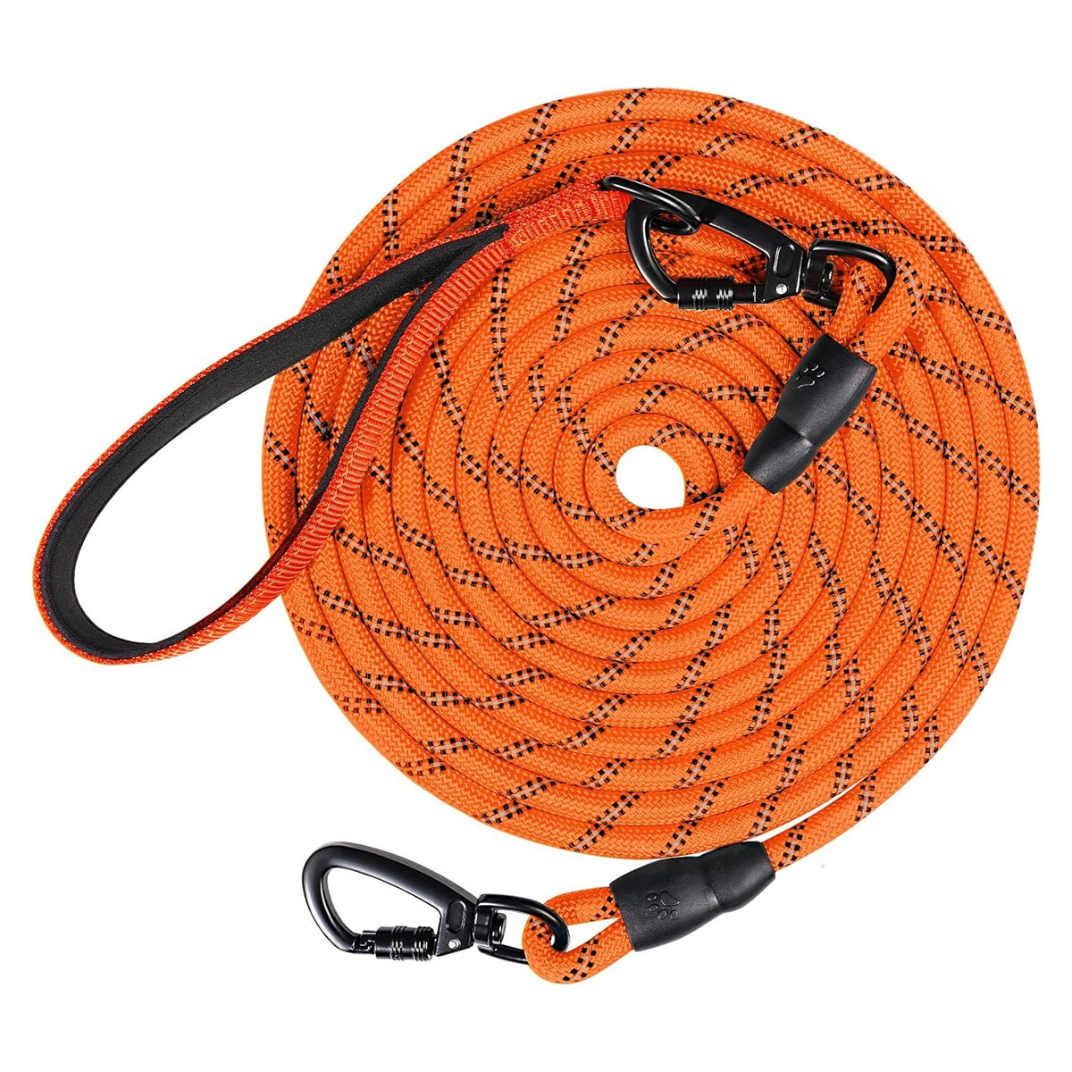 Adjustable Dog Training Leash with Removable Padded Handle and Double Hook - Ideal for Obedience and Outdoor Activities