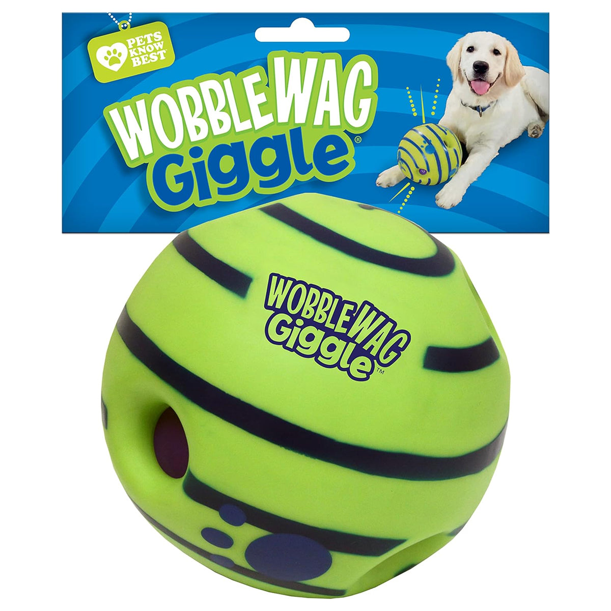 Interactive Dog Toy, Fun Giggle Sounds When Rolled or Shaken