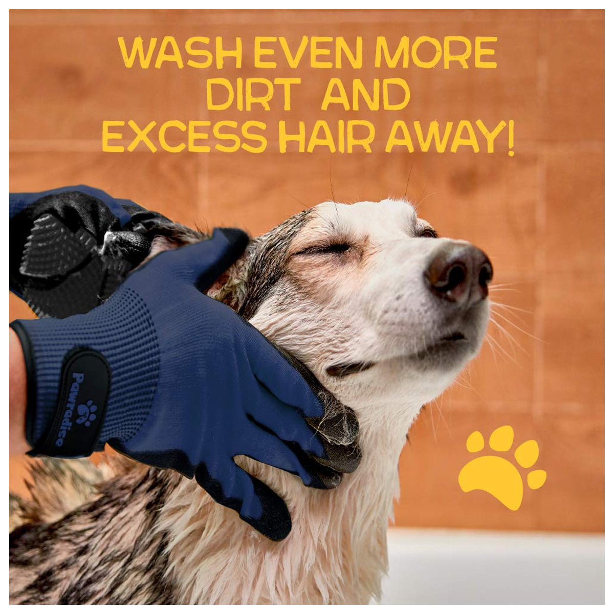 Versatile Pet Grooming Gloves: Effective Hair Remover for Cats, Dogs, and Horses - Suitable for Long & Short Fur - Gentle Brushing Experience