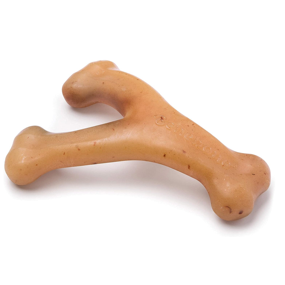 Real Peanut Wishbone: Durable Dog Chew Toy for Aggressive Chewers