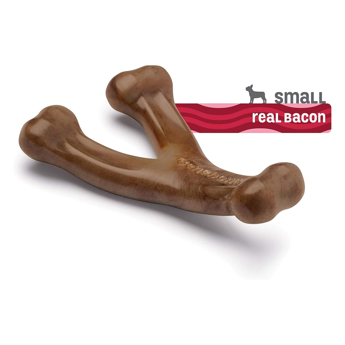 Real Peanut Wishbone: Durable Dog Chew Toy for Aggressive Chewers