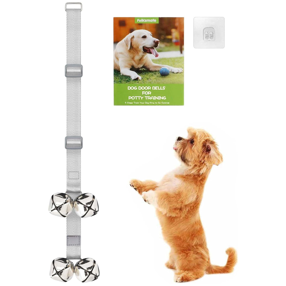 Dog Doorbells for Potty Training Dog Puppy Door Bells with 7 Extra