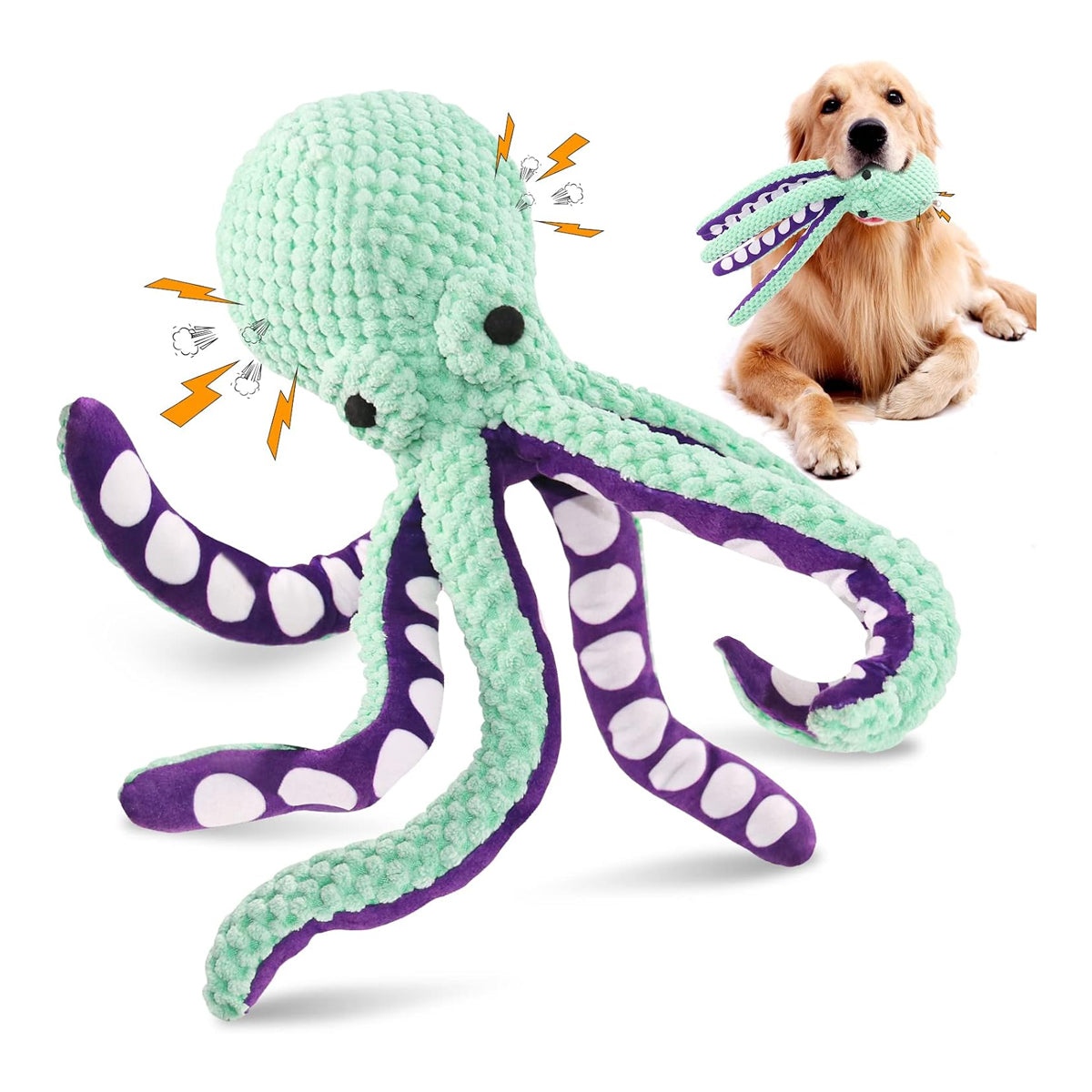 Plush Squeaky Dog Toys: Soft Fabric Toys for Small, Medium, and Large Dogs