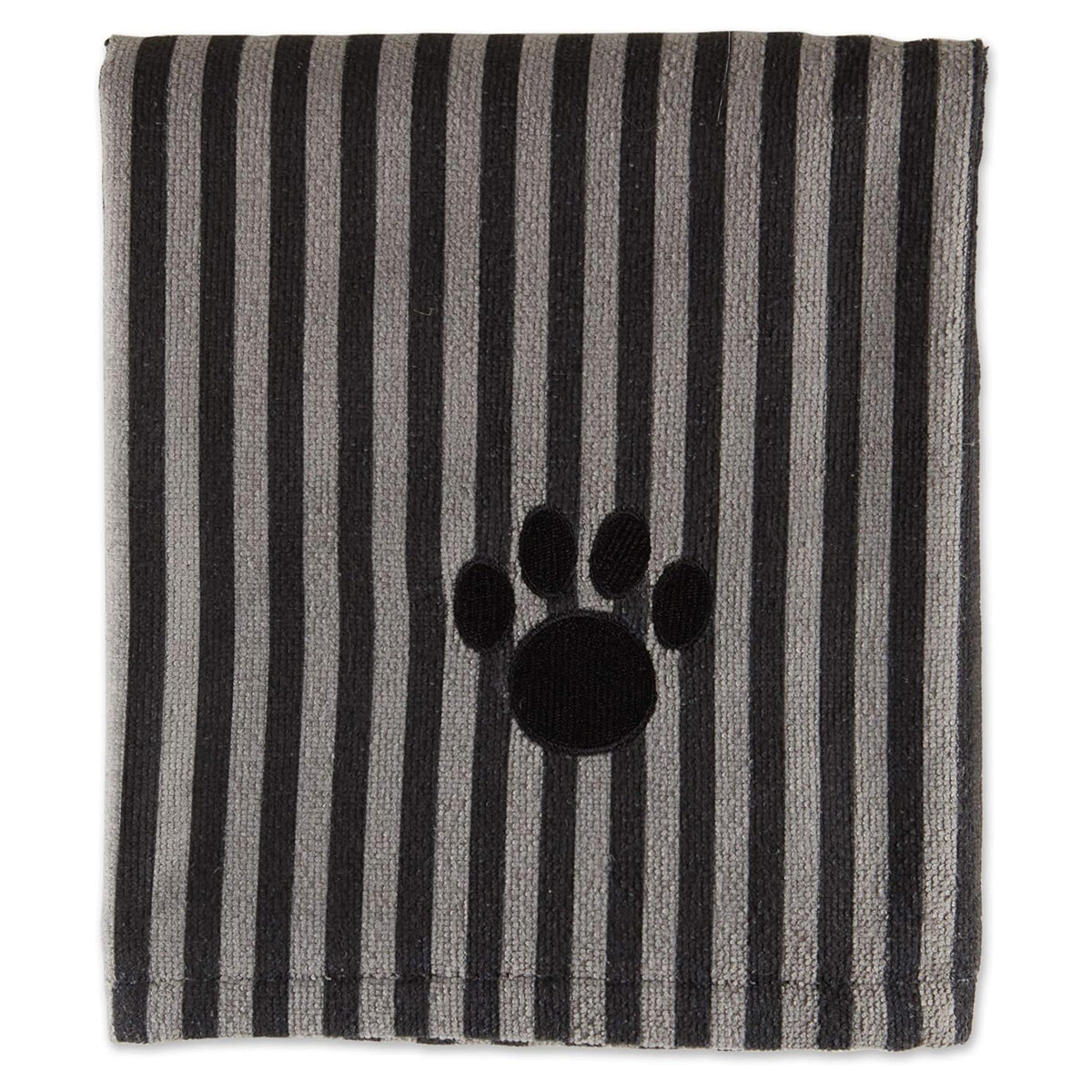 Pet Grooming Towel Collection Absorbent Microfiber X-Large, 41x23.5", Embroidered Black