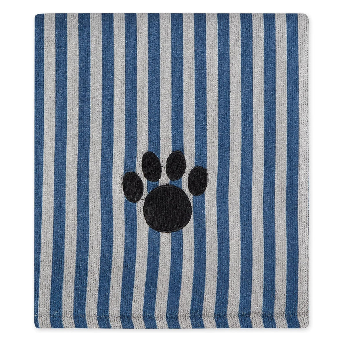 Pet Grooming Towel Collection Absorbent Microfiber X-Large, 41x23.5", Embroidered Black