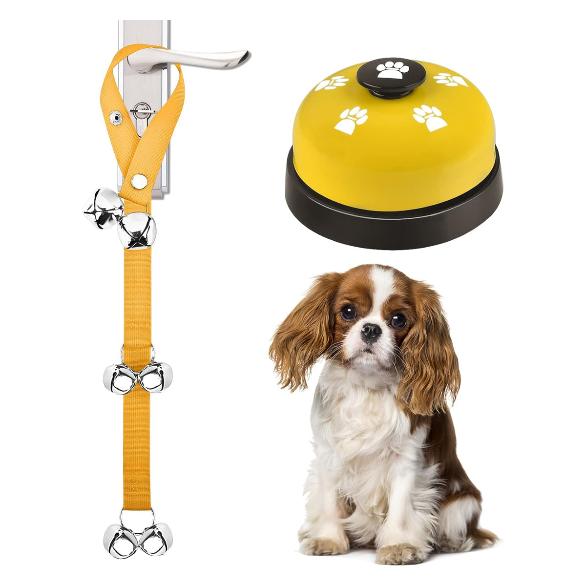 2 Pack Dog Doorbells, Pet Training Bells for Go Outside Potty Training