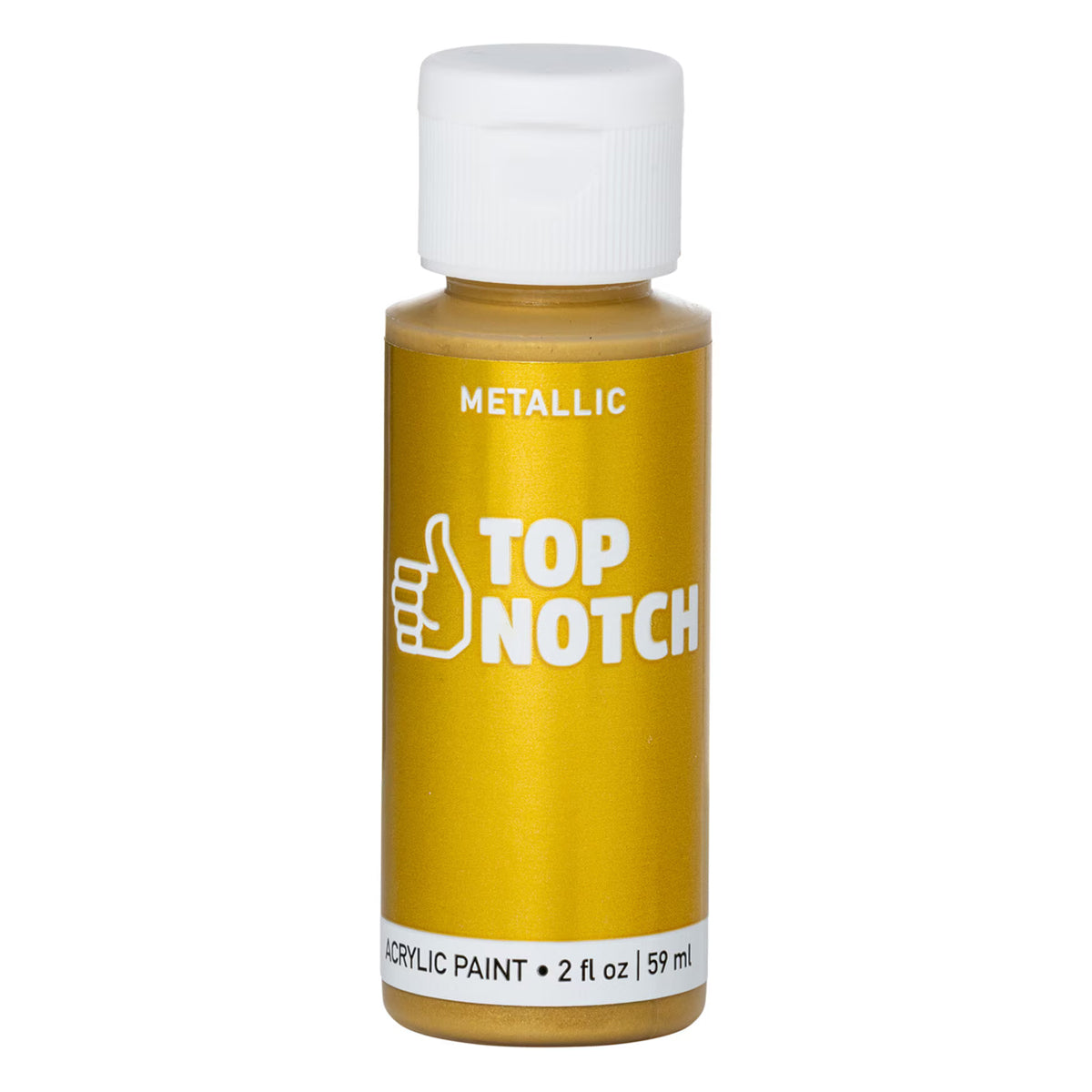 2oz Gold Metallic Acrylic Craft Paint by Top Notch