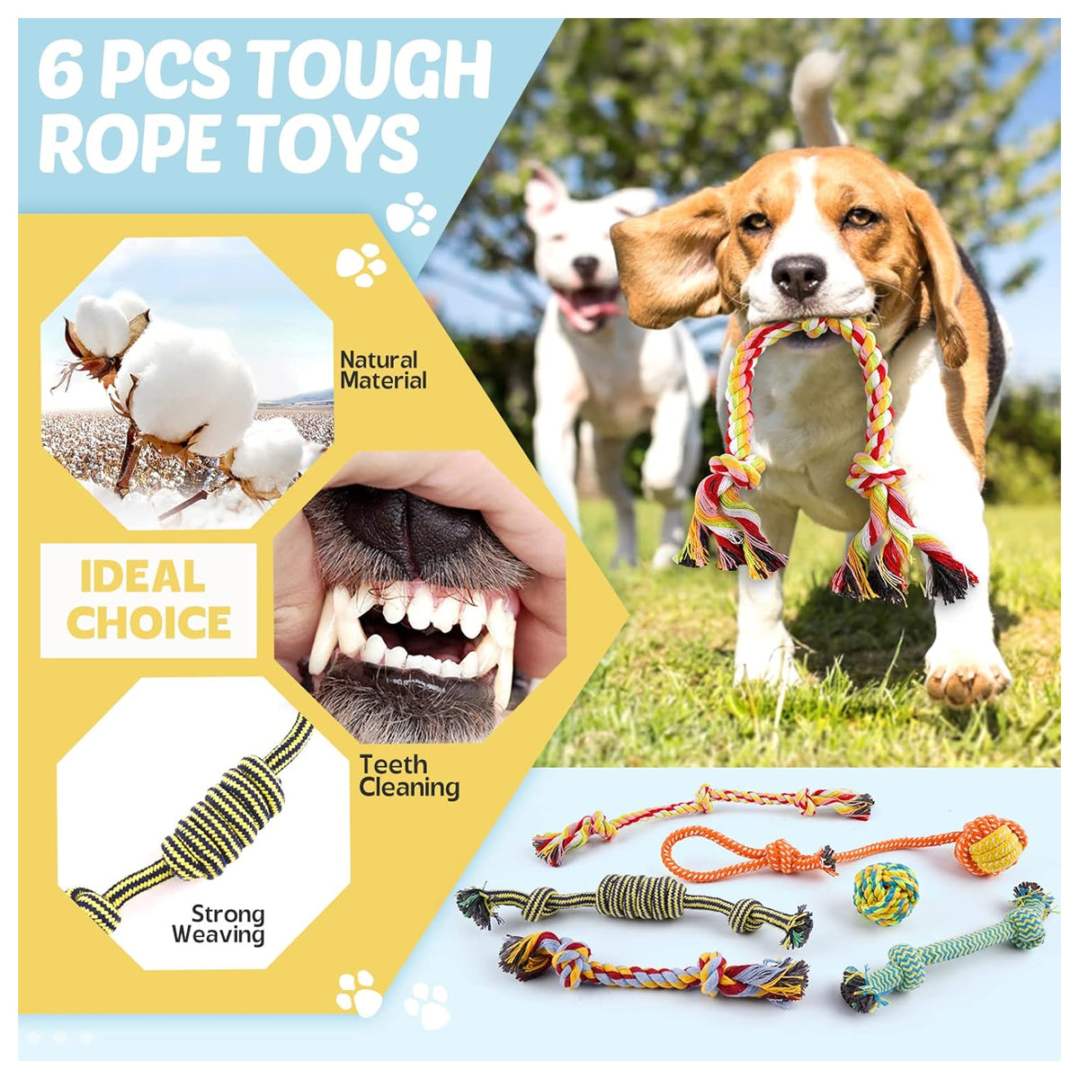 Puppy Toys 21 Pack, Small Dog Chew Toys with Rope Toys for Teething Pet Cute