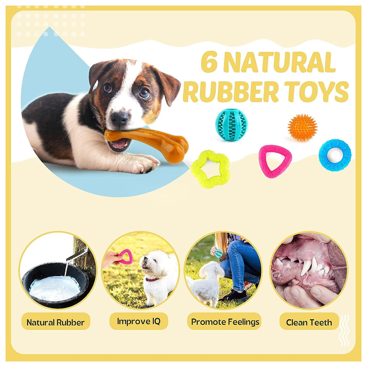 Puppy Toys 21 Pack, Small Dog Chew Toys with Rope Toys for Teething Pet Cute